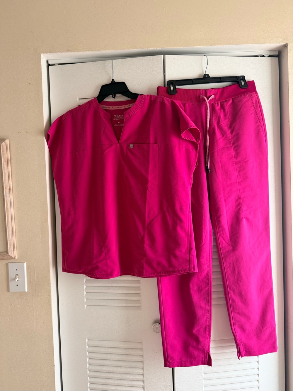 Fabletics Hot Pink Track Pants & Top Set